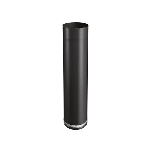 Rallonge télescopique pour raccordement isotip - 500 émail - 0.7MM - noir mat - Ø180 - Joncoux