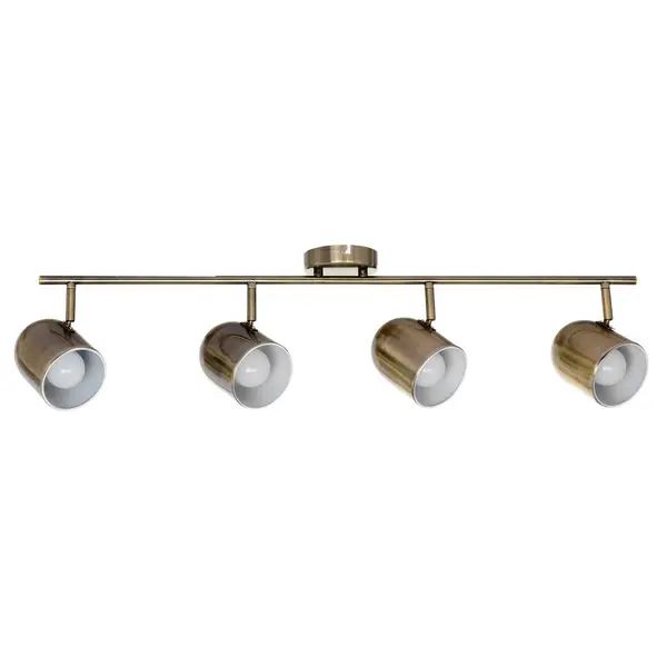 Plafonnier Laiton Olivia, 4xE27 Max 60 W, IP20, 230V AC, Classe I - Spot-Light