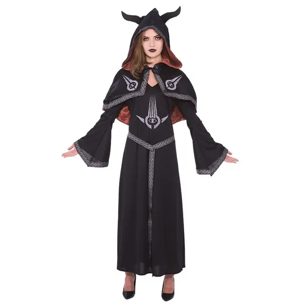 Déguisement adulte diablesse robe et cape
