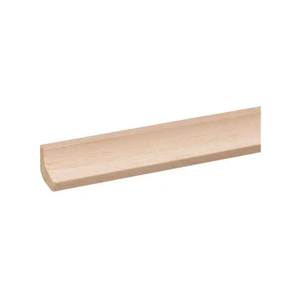 Moulure corniche en meranti clair 270 x 1,6 x 1,6 cm