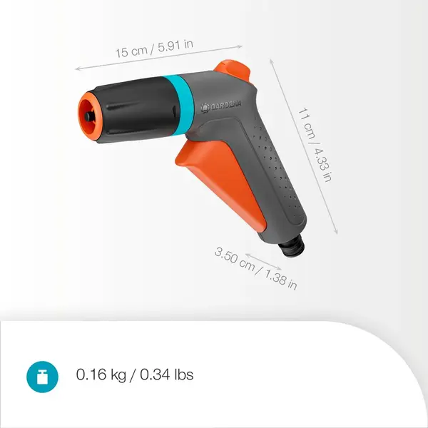 Pistolet de nettoyage multijet - Classic - 2 jets - Débit réglable - GARDENA