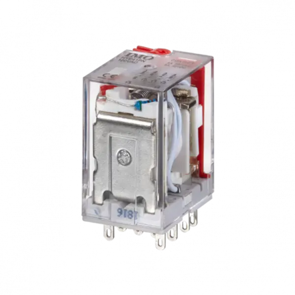 HYE41PN24DC - Relais de puissance miniature embrochable 4OF - 24Vcc - 5A - avec LED - IMO