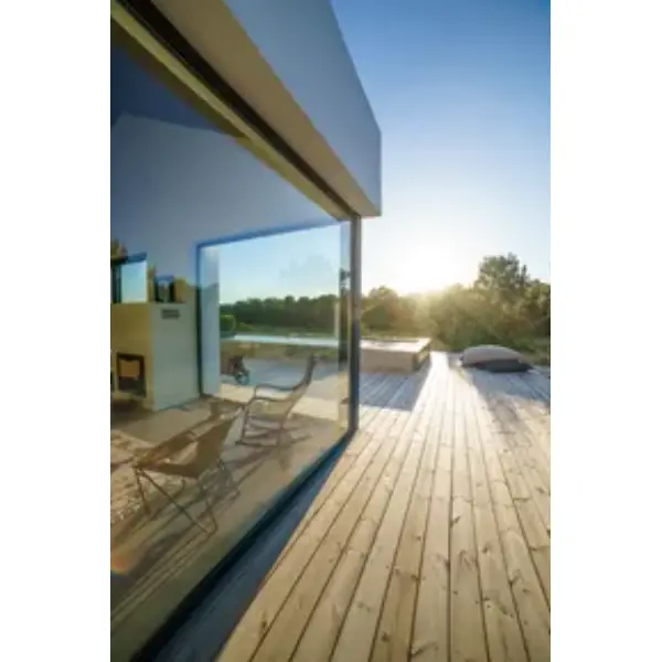 Lame de terrasse bois - Pin du Nord - 27 x 145 mm - long. 4,20 ml - deux faces lisses - classe 4 vert