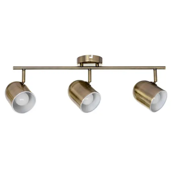 Plafonnier Laiton Olivia, 3xE27 Max 60 W, IP20, 230V AC, Classe I - Spot-Light