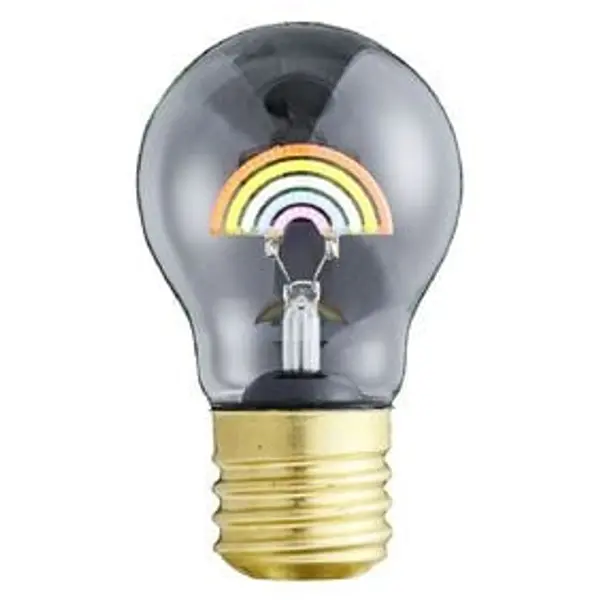 Ampoule USB rechargeable filament LED arc-en-ciel multicolore Ø7xH12cm