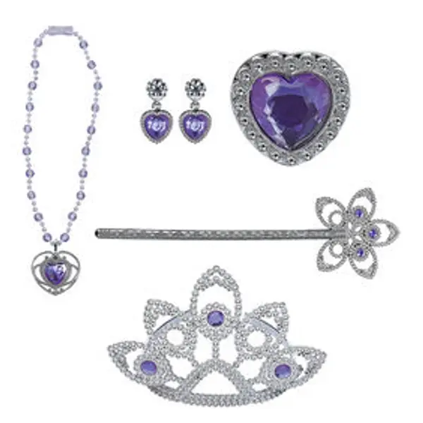Parure princesse bijoux 6 accessoires (2 modèles)