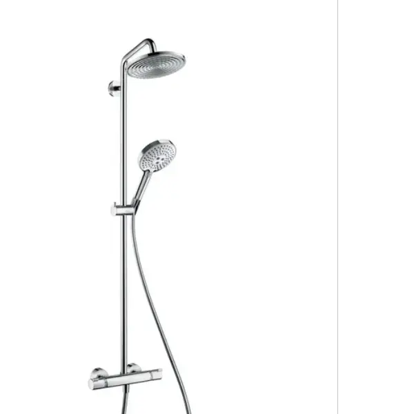 Colonne de douche thermostatique Showerpipe Raindance Select - chrome - 1 jet