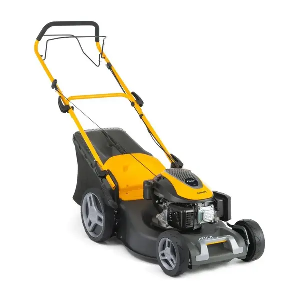 Tondeuse à gazon thermique 166 cm³ - Combi Combi 53S - largeur coupe 46 cm - indicateur bac plein 60L - mulching - noire - Stiga