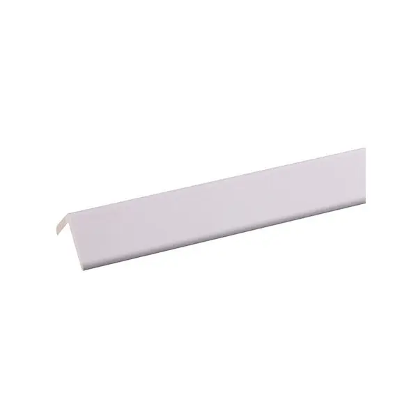 Cornière d'angle en pin blanche 270 x 3,4 x 3,4 cm