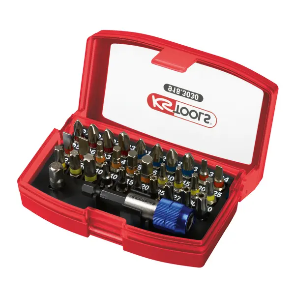 Jeu d'embouts de vissage à code couleur TORSIONpower® 1/4'' 32 pcs