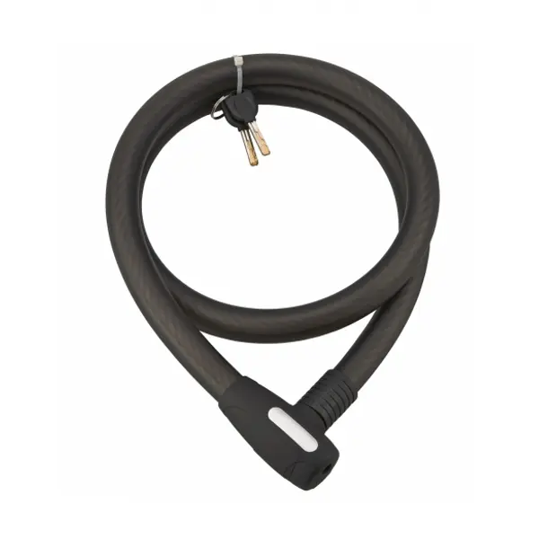 Antivol à clé Stunt, câble acier, vélo, 25mmx1.5m, 2 clés, noir - THIRARD