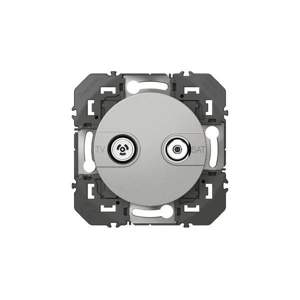 Prise TV-SAT étoile blindée dooxie finition alu - 600456