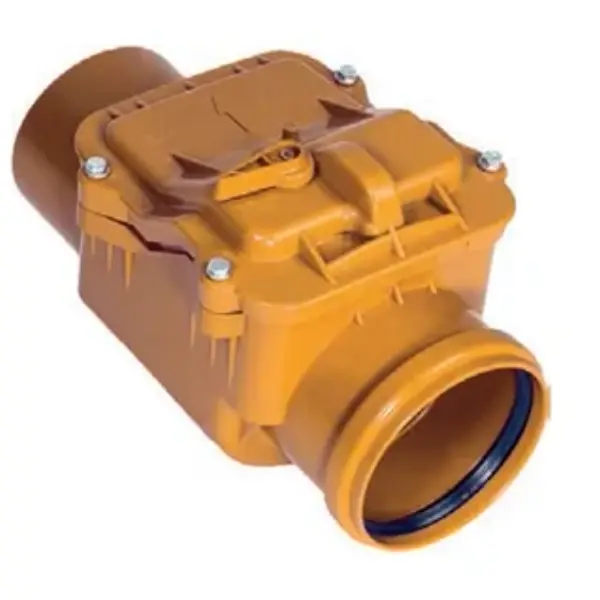 BOITE D'INSPECTION AVEC CLAPET ANTI-RETOUR M/F PVC100MM