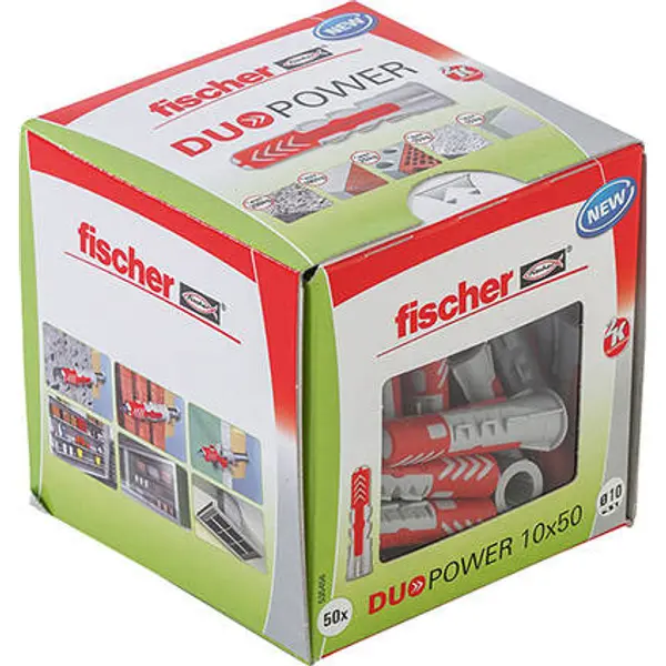 Boîte de 50 Chevilles DUOPOWER 10x50 DIY - FISCHER