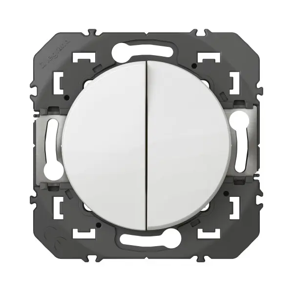 Poussoir double blanc Dooxie - Legrand - 600008