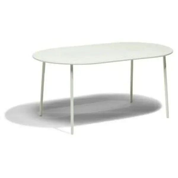 Table de jardin 6 personnes Faro métal vert 160x90xH74cm