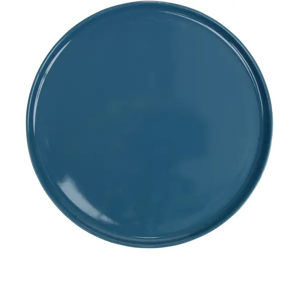 Assiette plate ronde Nordic porcelaine bleu Ø28cm