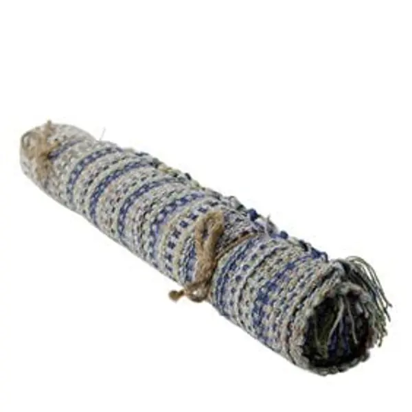 Tapis coton rayure multicolore 50x80cm