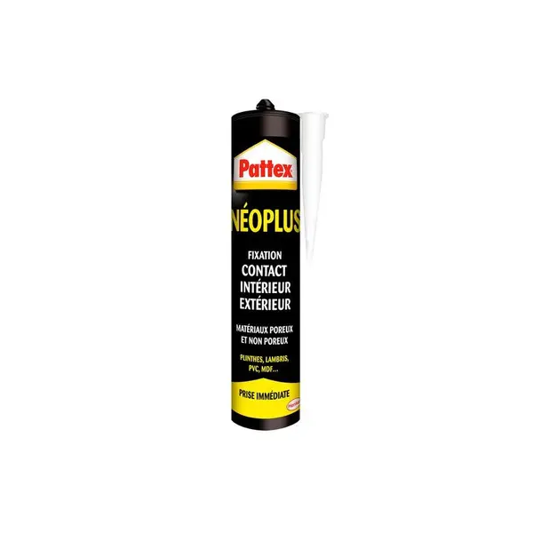 Colle fixation contact neoprene int/ext pattex neoplus cartouche 390ml - PATTEX
