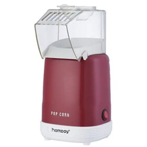 Machine à pop corn Homday 1100W (2 modèles rouge ou beige)