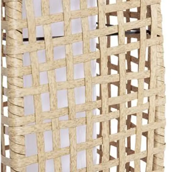Lanterne solaire osier métal Bali Ø16xH68cm