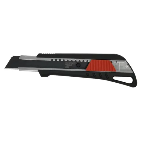 Cutter avec 2 lames de rechange - lame noire de 18mm