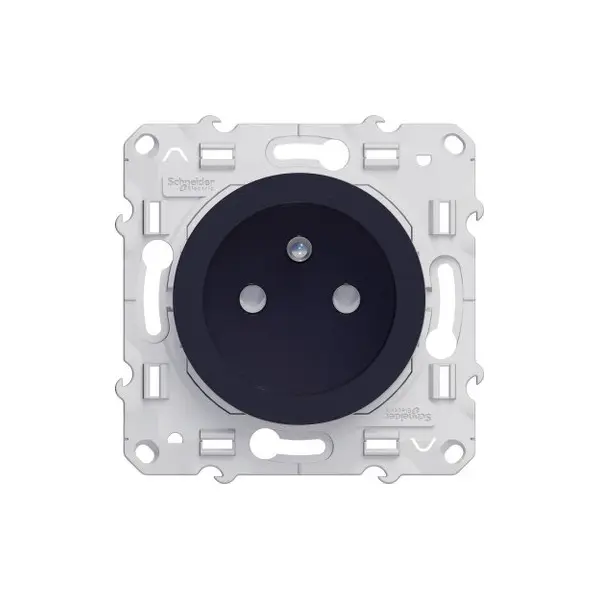 Odace - Prise de courant 2P+T Anthracite à vis connexion rapide - S540059