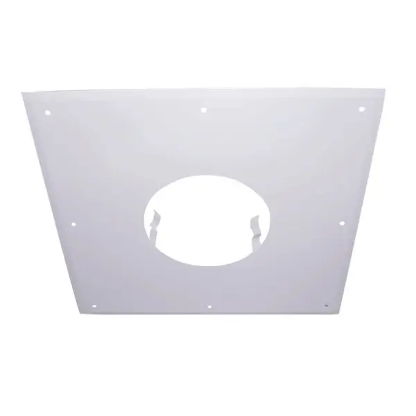 Plaque de propreté - 400x400MM - blanche - pour conduit de diamètre 200MM - Joncoux
