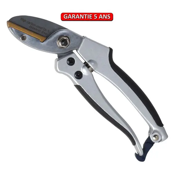 Sécateur alu enclume, ergonomique et léger, coupe sur enclume, taillant de qualité - PERRIN