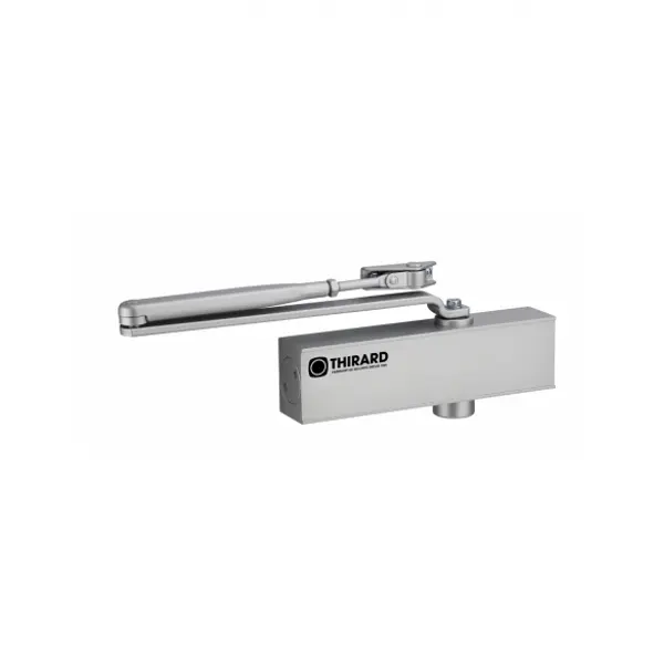 Ferme-porte automatique hydraulique Design force 2 à 4, argent - THIRARD