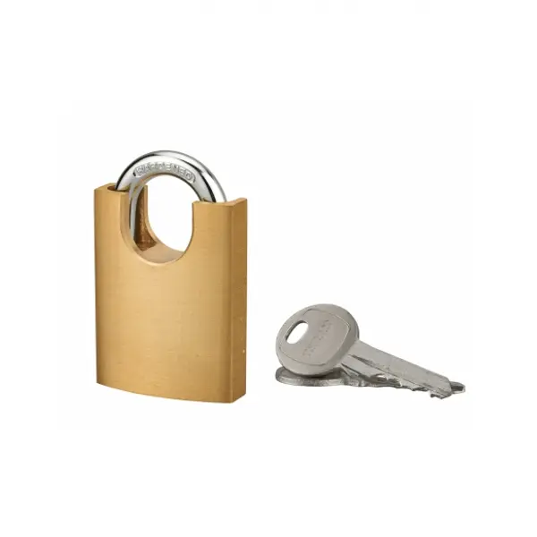 Cadenas à clé, extérieur, 40mm, protecteur d'anse épaulé, 2 clés acier nickelé - THIRARD