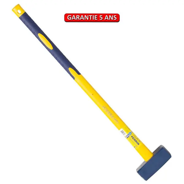 Masse couple 4 kg manche 0,90m composite tri matière incassable pour le batiment et jardin - PERRIN