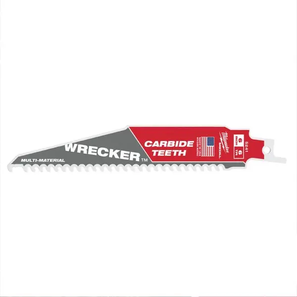 Lame De Scie Sabre Carbure Multi-Mat Tct Wrecker Milwaukee