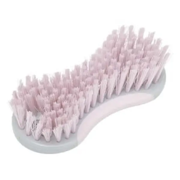 Brosse de nettoyage décorée 16x7x3,5cm rose