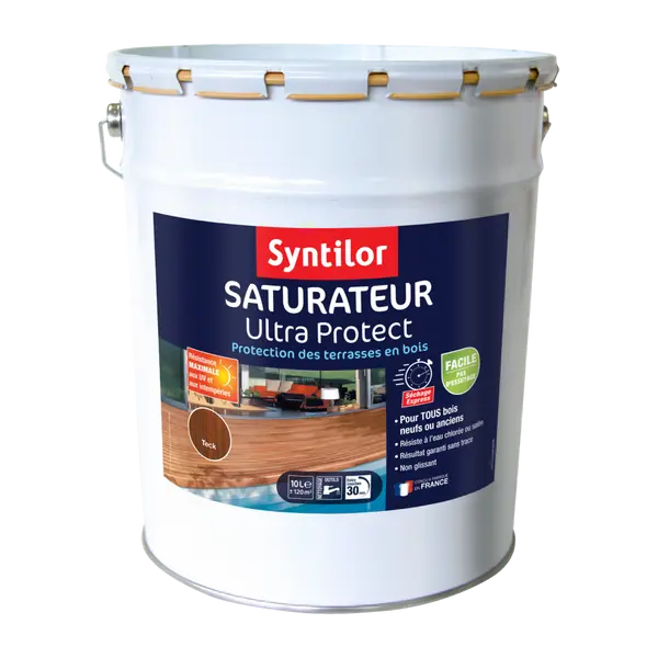 Saturateur SYNTILOR Ultra protect 10 l, teck - SYNTILOR