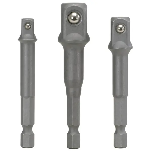 Jeu de 3 adaptateurs porte-douilles, 1/4''-3/8''-1/2''