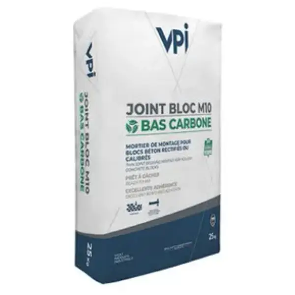 Mortier joint mince - M10 bas carbone - sac 25 kg