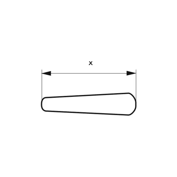 Paire de béquilles pour serrure de portail, carré 7mm, noir - THIRARD