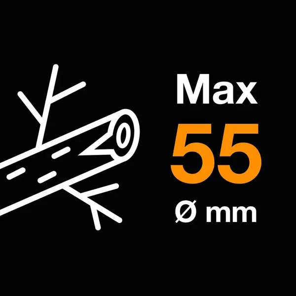 Coupe-branches Powergear X - L à crémaillère et à enclume 80 cm - Ø 55 mm - FISKARS