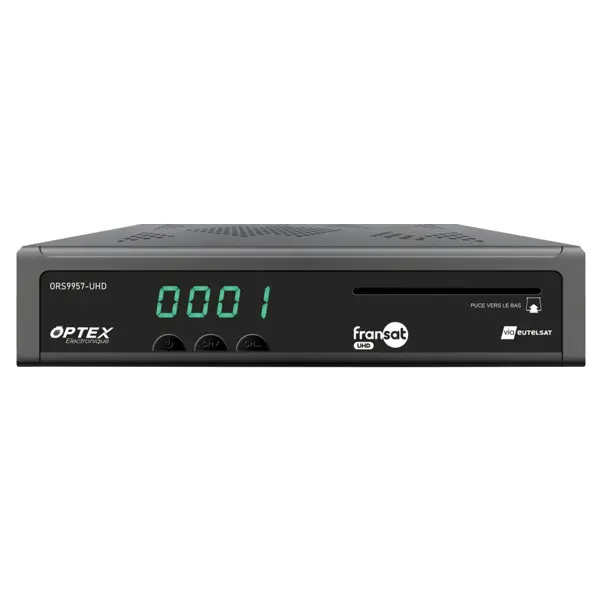 Décodeur Fransat UHD 4K avec carte et télécommande