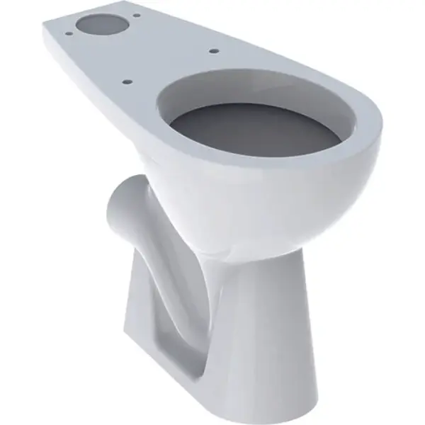 Cuvette WC au sol nue surelevée PMR Bastia Blanc 67x36