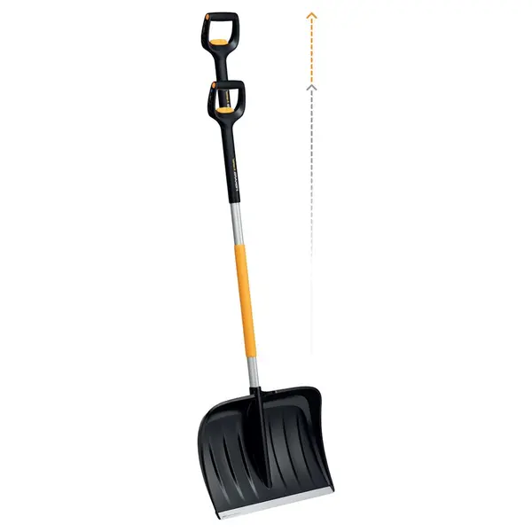 Poussoir à neige télescopique X-series - poignée coudée en forme de D - FISKARS