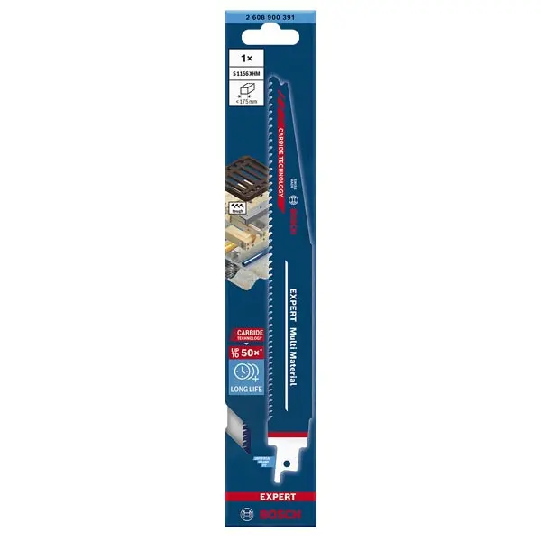 Lame scie Sabre Multi-Materiaux 225mm S1156XHM Bosch