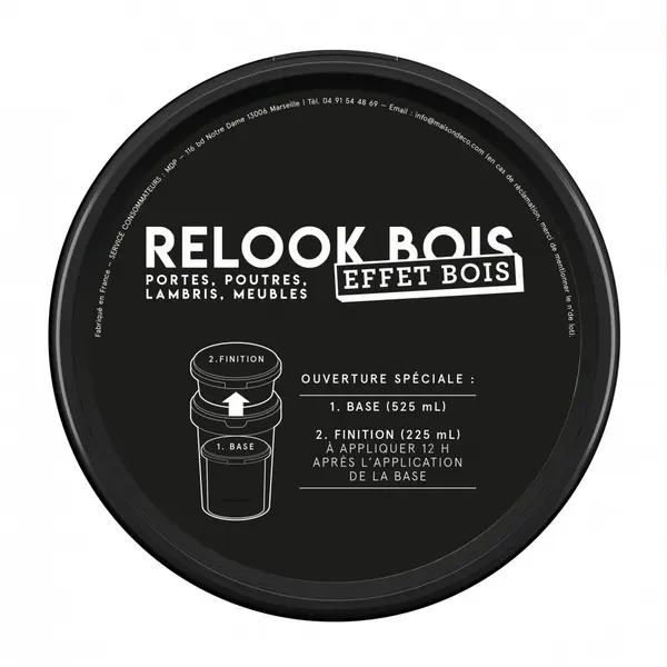 Lasure intérieure poutre et lambris Relook bois MAISON DECO, 0.75l, bois naturel - MAISON DECO