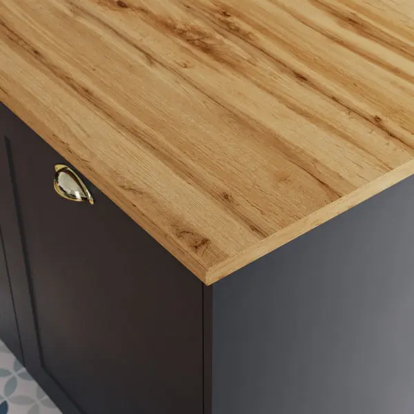 Plan de travail effet bois scandinave 180 cm ép. 2,8 cm