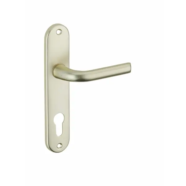 Ensemble de poignées pour porte d'entrée Leto trou de cylindre, carré 7mm, entr'axes 165mm, couleur F2 - THIRARD