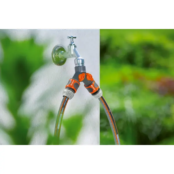 Sélecteur d'arrosage en Y sur robinet 2 circuits filetage 33,3 mm - GARDENA
