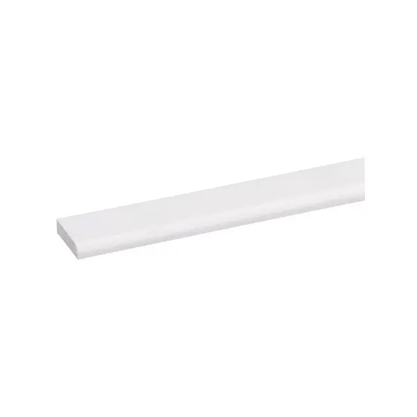 Moulure plate en pin blanche 270 x 2,2 x 0,5 cm