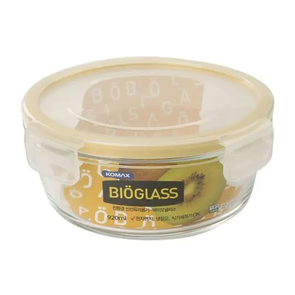 Fiambrera hermética cristal KOMAX Bioglass. Fiambrera Hermet. Bioglass 920Ml 174Mm