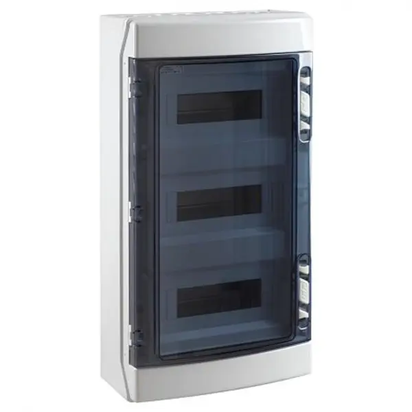 Coffret électrique étanche pour l'extérieur IP65 - 3 rangées de 12 modules - HxLxP 586x310x148mm IDE ECOLOGY